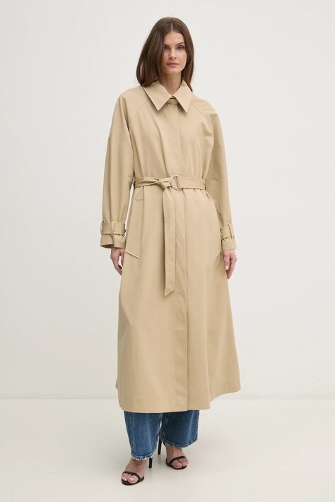 Ivy Oak palton de bumbac culoarea bej, de tranzitie, IO111145