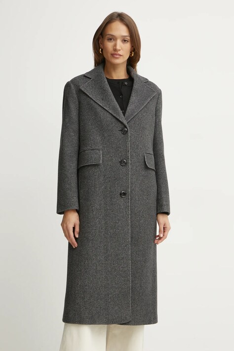 MAX&Co. palton de lana culoarea gri, de tranzitie, 2516011021200