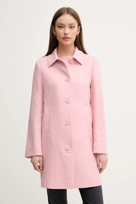 United Colors of Benetton palton culoarea roz, de tranzitie, 2YEBDN07N