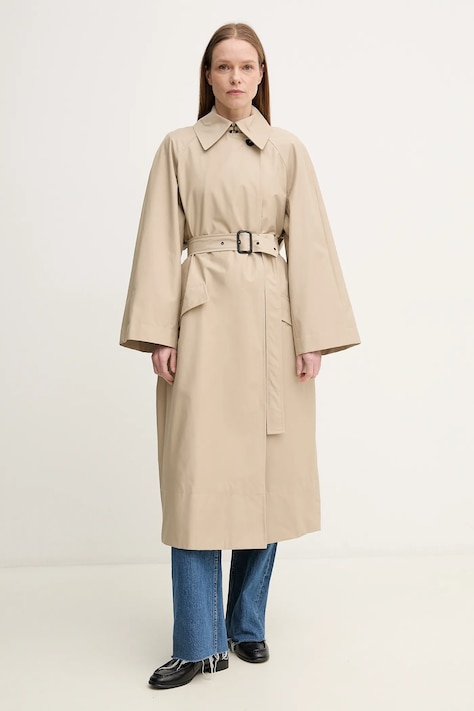 Trench kabát Barbour Barbour x Alexa Harley dámský, béžová barva, přechodný, LSP0237SN11
