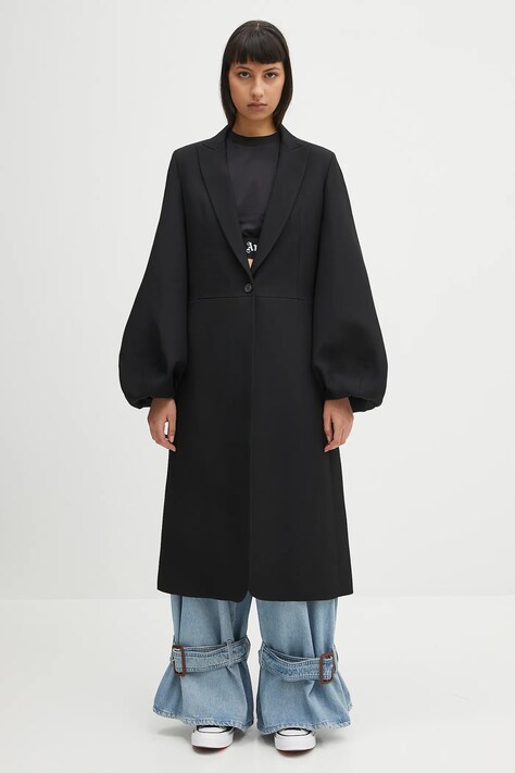 Пальто JW Anderson Balloon Sleeve цвет чёрный переходное CO0329.PG1679.999