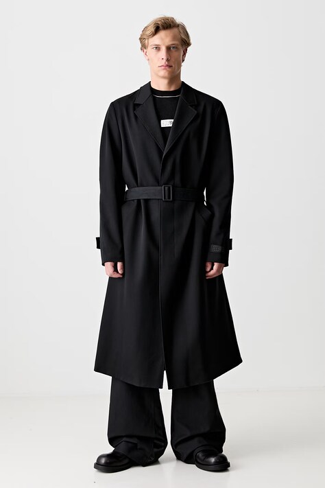 Kabát MM6 Maison Margiela pánský, černá barva, SH0AA0009
