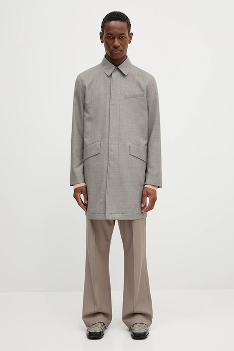 Paul Smith palton de lână culoarea gri, de tranzitie, M1R-443Z-P02631
