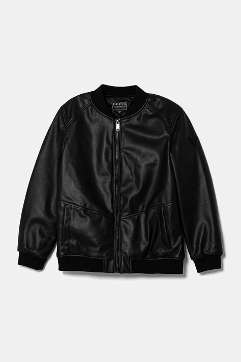 Dětská bomber bunda Guess černá barva, L5RL08 WH2J0
