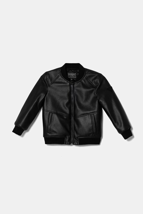 Dětská bomber bunda Guess černá barva, N5RL08 WH2J0