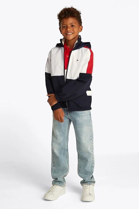 Tommy Hilfiger geaca copii culoarea bej, KB0KB09583