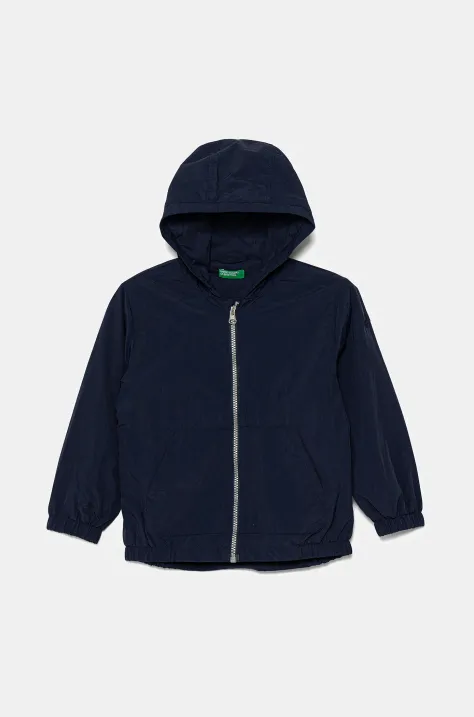 Dětská bunda United Colors of Benetton tmavomodrá barva, 2IGGGN03K