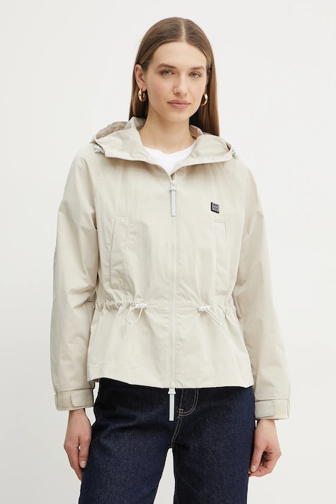 Armani Exchange geaca culoarea bej, de tranzitie, XW000216 AF10853