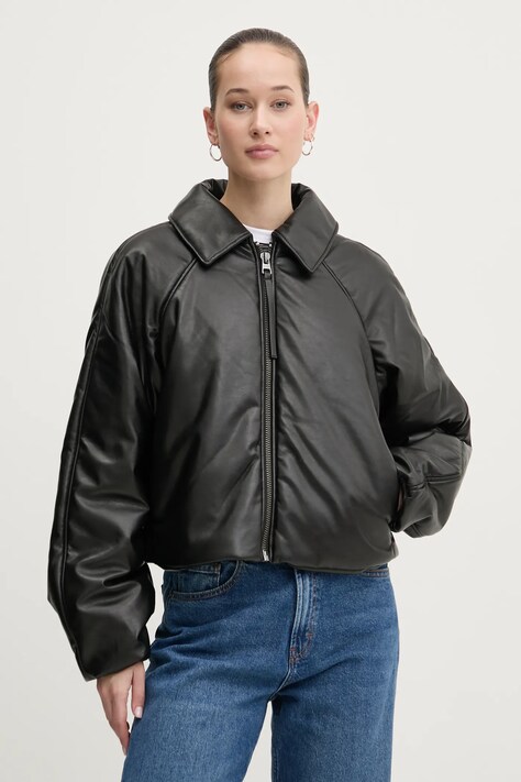 HUGO geaca femei, culoarea negru, de iarna, oversize, 50529009
