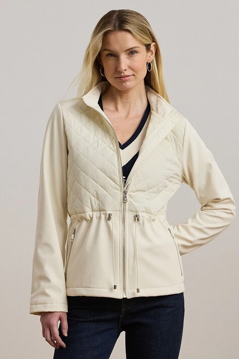 Lauren Ralph Lauren geacă femei, culoarea bej, de tranziție, 297967119