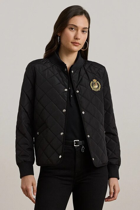 Μπουφάν Lauren Ralph Lauren χρώμα: μαύρο, 297967143