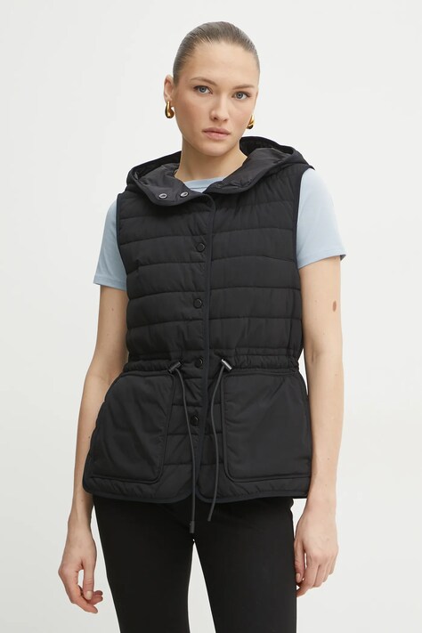 BOSS vesta femei, culoarea negru, de tranzitie, 50531141