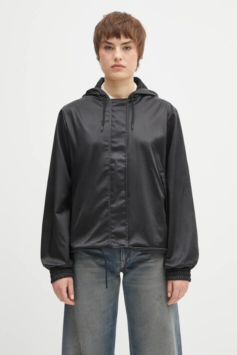 Куртка Rains String W Jacket W3 цвет чёрный переходная 18040