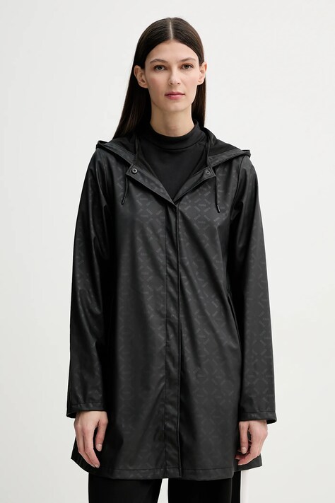 Rains geacă A-Line W Jacket W3 culoarea negru, de tranzitie, 18050