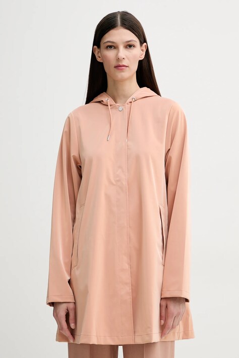 Rains geacă A-Line W Jacket W3 culoarea portocaliu, de tranzitie, 18050