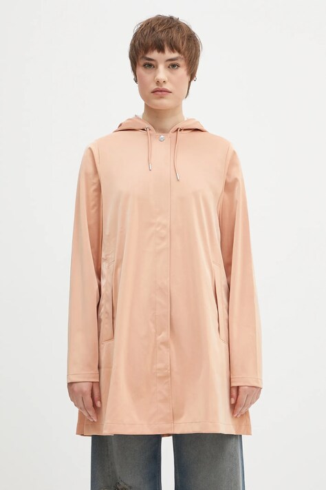 Куртка Rains A-Line W Jacket W3 цвет оранжевый переходная 18050