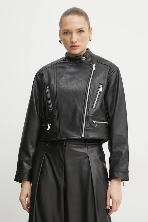 Twinset ramoneska kolor czarny przejściowa 251TP2560