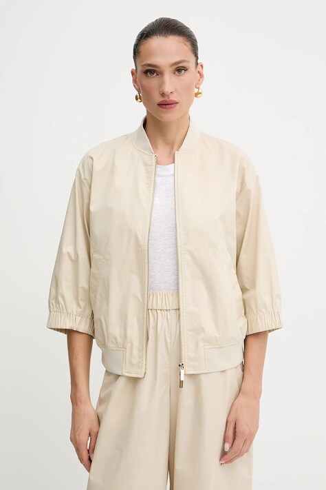 Хлопковая куртка Armani Exchange цвет бежевый переходная XW000472 AF12812