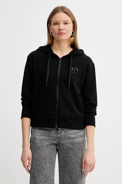 Armani Exchange geacă culoarea negru, de tranzitie, XW000955 AF12285