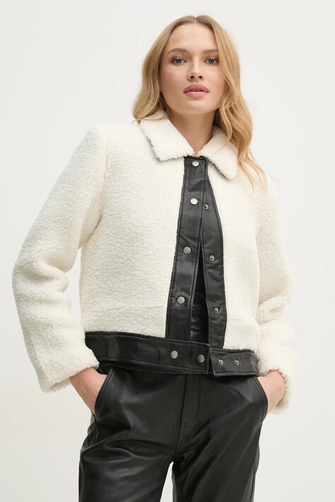 Pepe Jeans geaca FATIMA culoarea bej, de tranzitie, PL402496