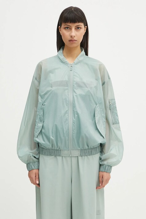 MM6 Maison Margiela x Salomon kurtka kolor turkusowy przejściowa S52AM0327