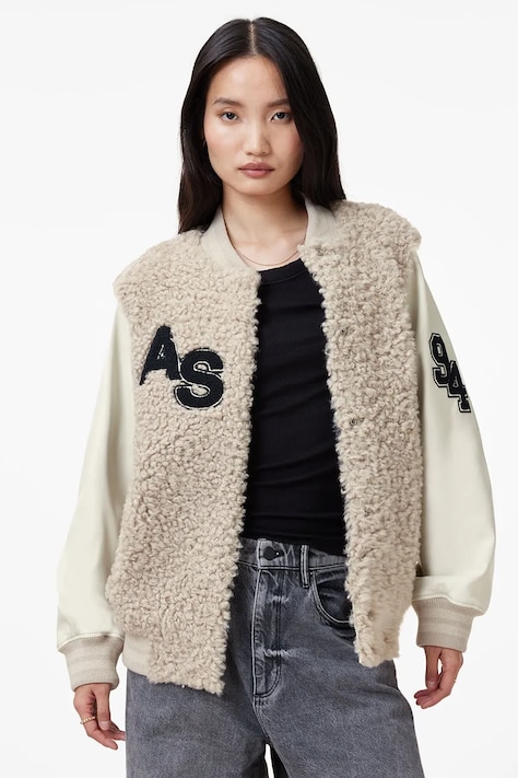 AllSaints giacca VALERIE donna colore beige  W083LB