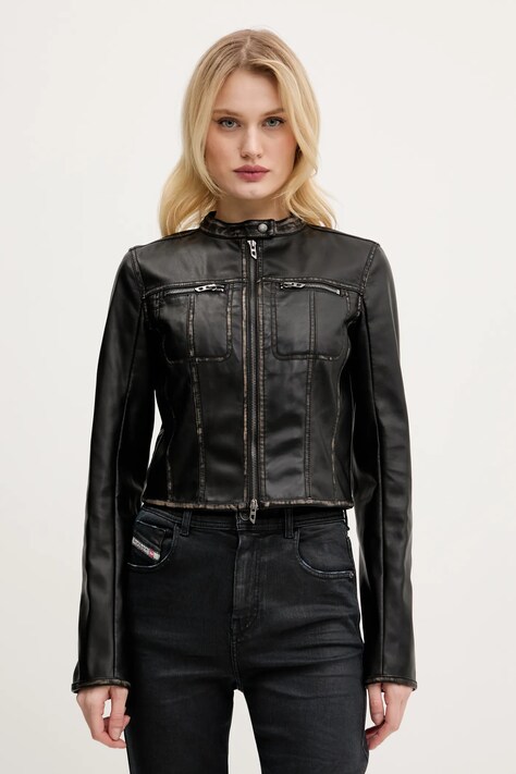 Diesel geaca G-LOBE JACKET culoarea negru, de tranzitie, A16660.0IKAR
