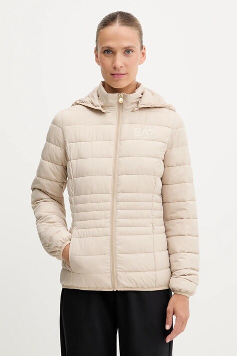EA7 Emporio Armani kurtka kolor beżowy przejściowa TNF8Z.8NTB23