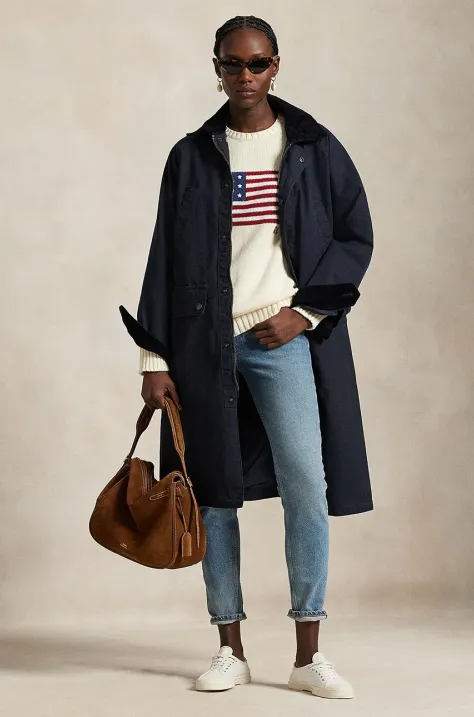 Polo Ralph Lauren jacket LG UTLY women's navy blue color 211915925