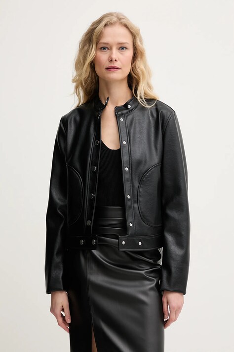 Sisley geacă culoarea negru, de tranzitie, 265ULN05B