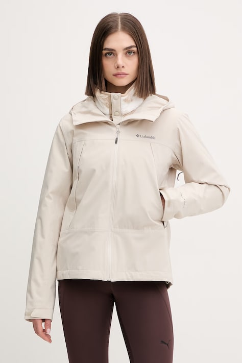 Columbia kurtka outdoorowa Boulder Falls kolor beżowy 2116302
