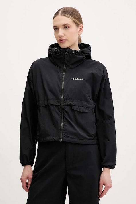 Куртка outdoor Columbia Spire Valley колір чорний 2116501