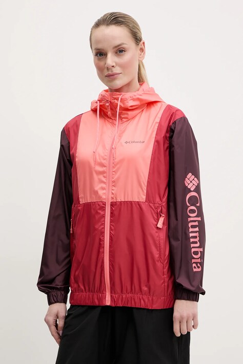 Columbia windbreaker Lily Basin II culoarea rosu, 2116521