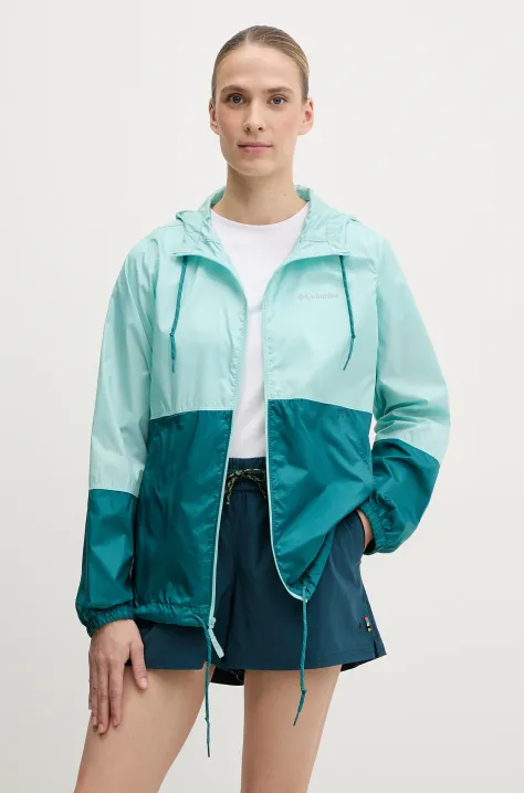 Větrovka Columbia Flash Forward II tyrkysová barva, 2116531