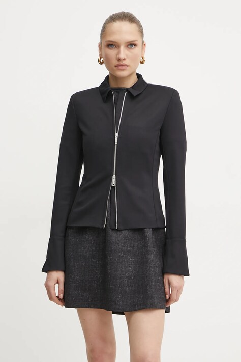 MAX&Co. geaca femei, culoarea negru, de tranzitie, 2516911021200