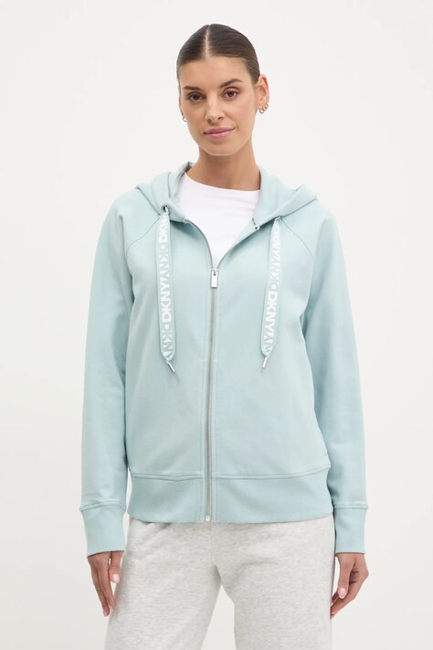 Dkny felső női, sima, kapucnis, DP5J9510