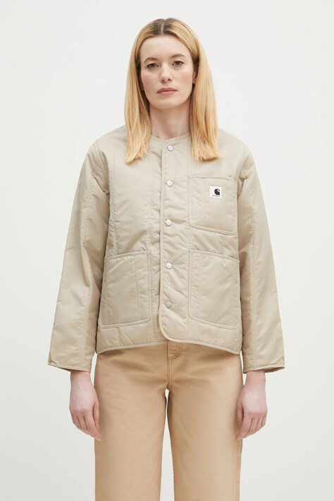 Carhartt WIP jacket Kyla Liner women's beige color I034388.2LPXX