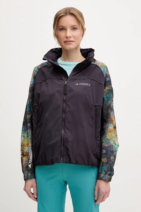 adidas TERREX windbreaker x National Geographic culoarea violet, JD5837