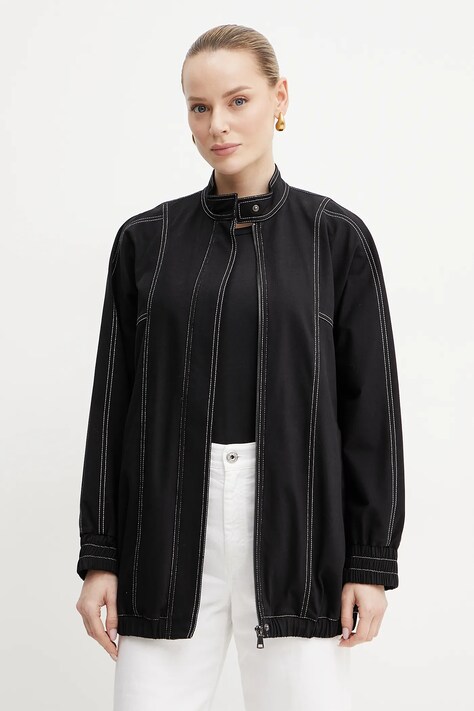 MM geacă culoarea negru, de tranzitie, oversize, 2516911018600