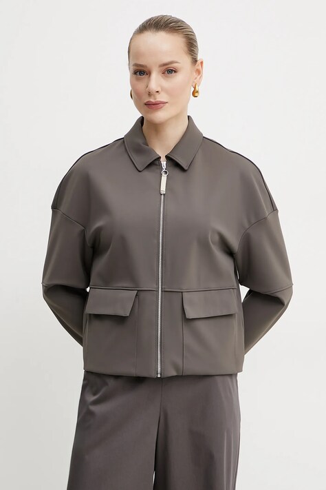 MM geaca culoarea maro, de tranzitie, oversize, 2516911037600