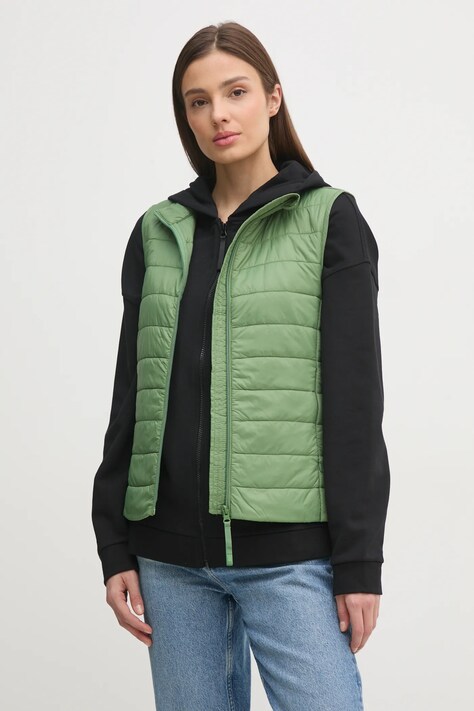 Безрукавка United Colors of Benetton жіноча колір зелений перехідна 2TWDDJ00V