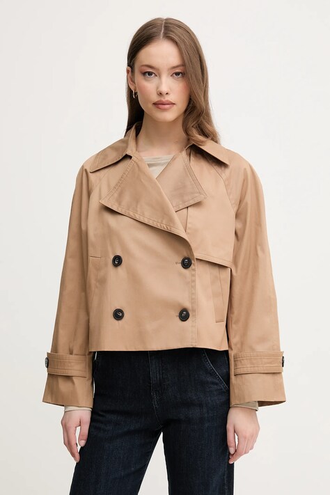 Μπουφάν United Colors of Benetton χρώμα: καφέ, 2RGCDW034