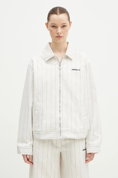 adidas Originals jacket Pinstripe H Jacket beige color JJ3476