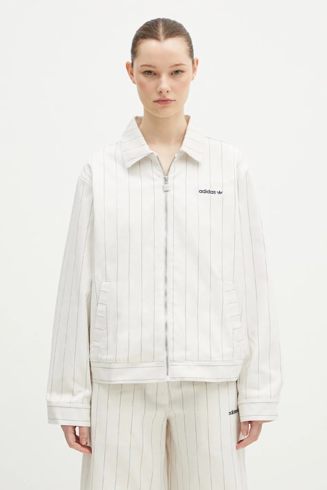 adidas Originals jacket Pinstripe H Jacket beige color JJ3476