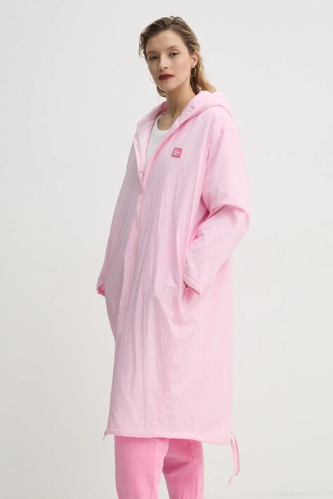 Bunda American Vintage růžová barva, přechodná, oversize, ZOT17CE25