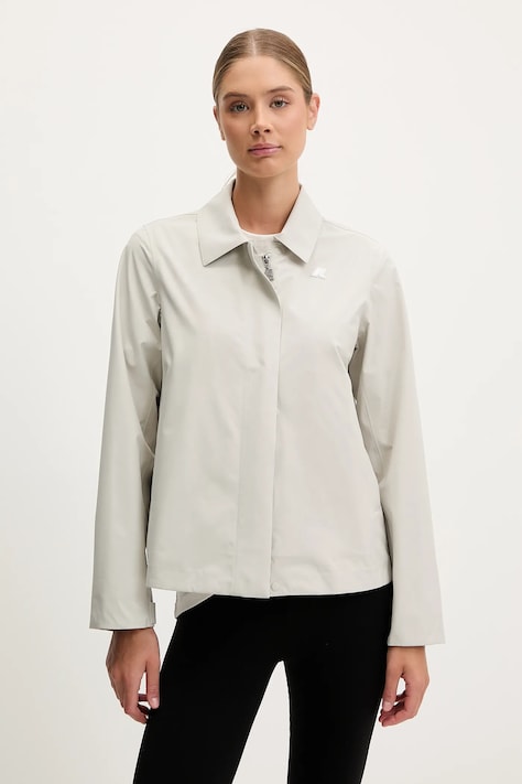 Bunda K-Way šedá barva, K61338W