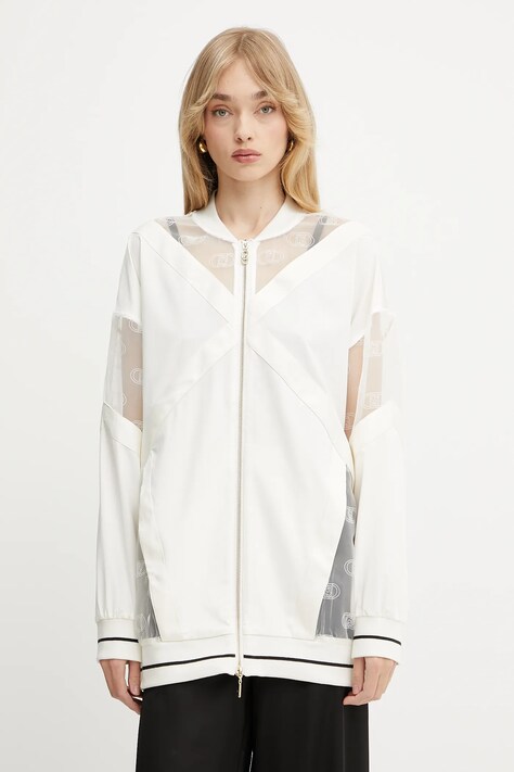 Liu Jo geacă bomber culoarea bej, de tranzitie, TA5200 TS922