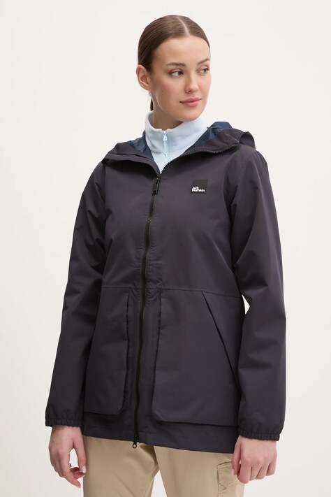 Jack Wolfskin geaca Terraview 2L culoarea albastru marin, de tranzitie, A63831
