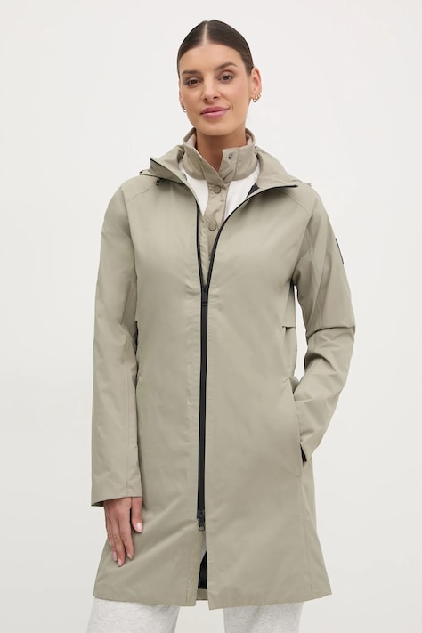Bunda Jack Wolfskin Wellsee dámska, zelená farba, prechodná, A63896