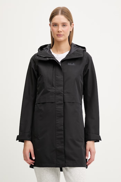Jack Wolfskin kurtka hardshell damska Terraview 2L czarna A63830